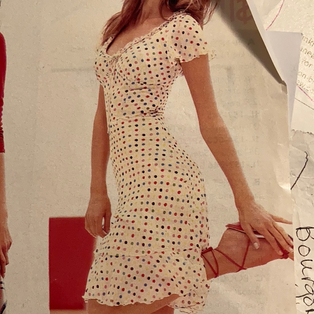 ISO Dotted Chiffon Dress from Victoria's Secret, likely Moda International